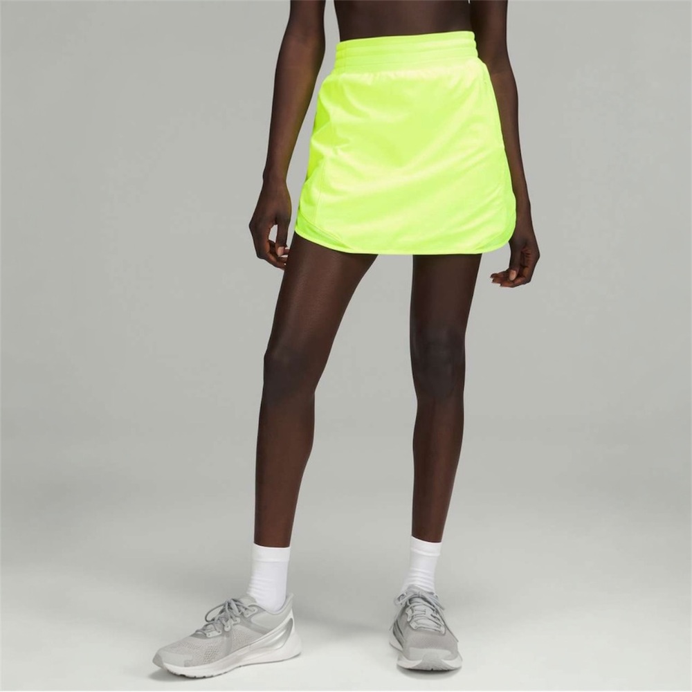 Lululemon Hotty Hot High-Rise Skirt *Long•Highlight Yellow - Picture 4 of 15